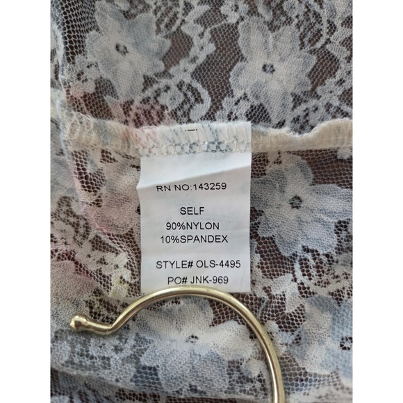 Origami Lace American Cowgirl Duster Womens L/xl Cardigan Romantic Ruffles Boho - Picture 5 of 12